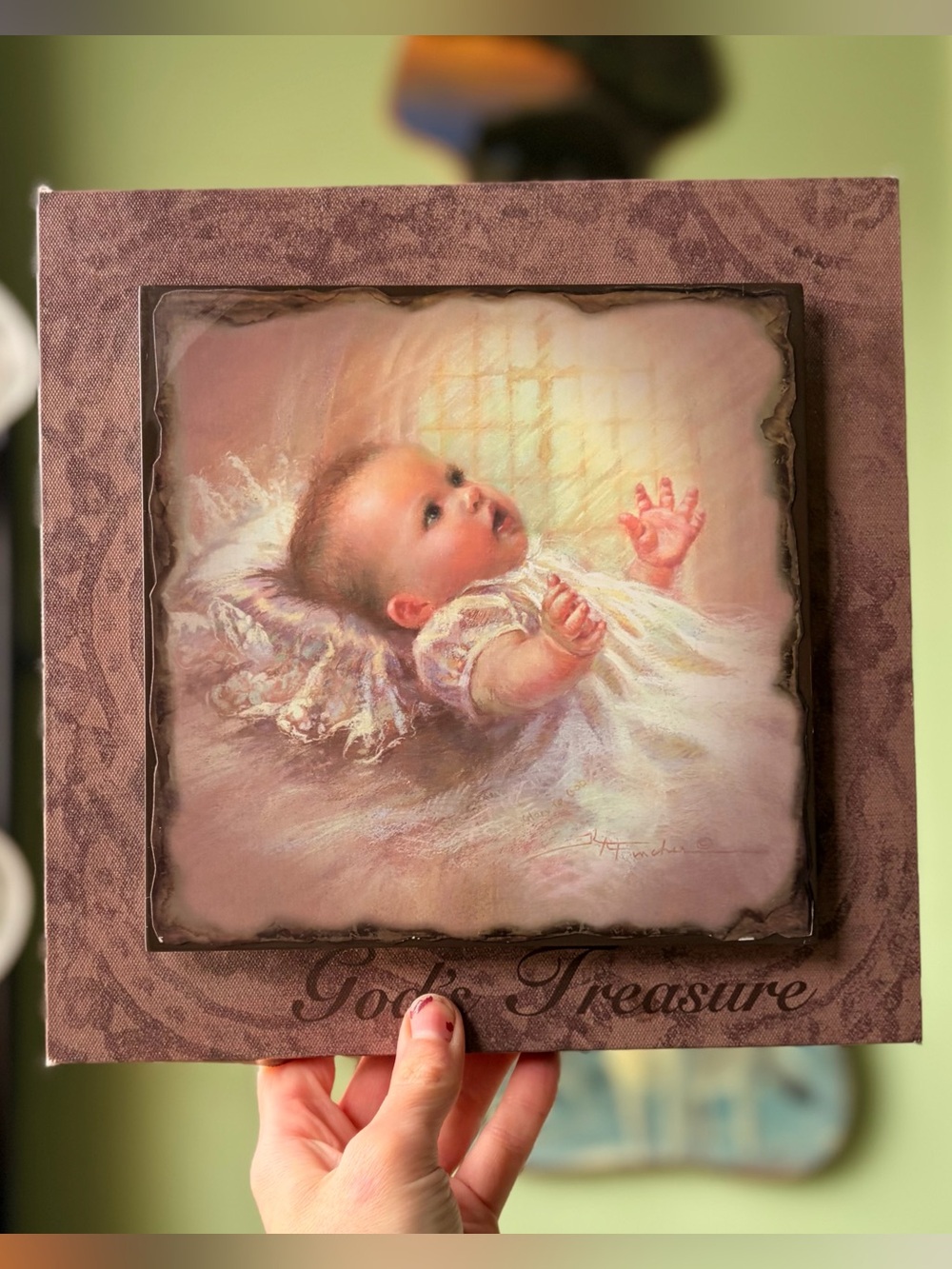 Charming Faith Based Baby God's Treasure Wall Decor by DEMDACO